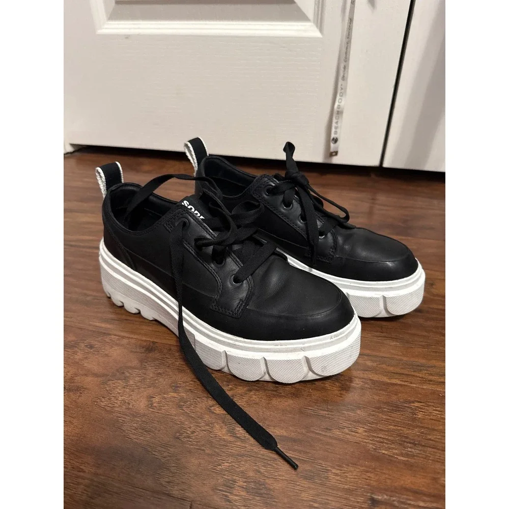 Sorel Caribou X Leather Waterproof Platform Sneaker Gorp Granola Minimalist